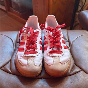Adidas Sambas Red and White